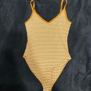 forever 21 striped body suit